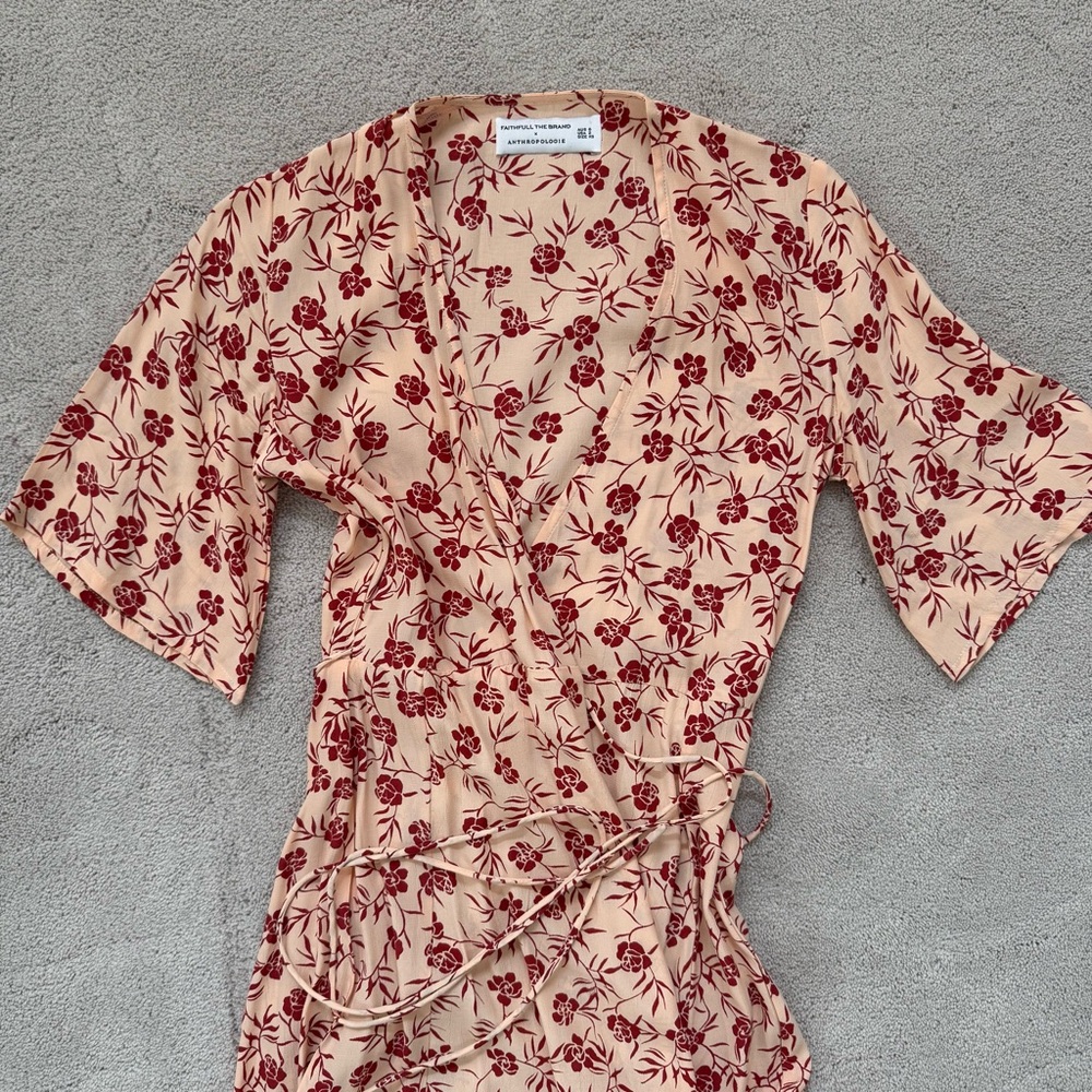 Faithfull the Brand x Anthropologie Rivera Midi Wrap Dress